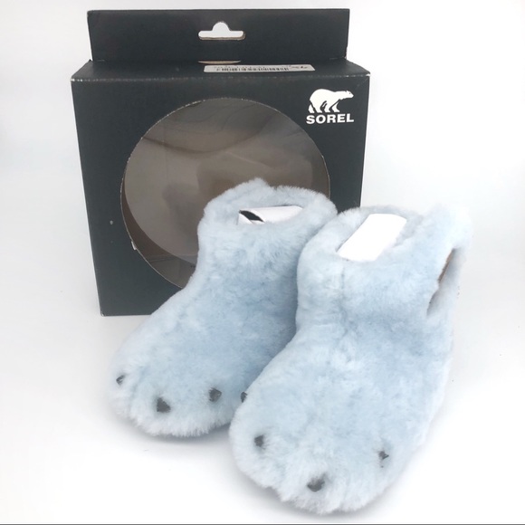 Sorel Other - NWT SOREL Infant Bear Paw Slipper Sz 3, 6-12m Blue